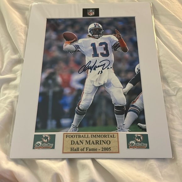 Dan Marino Miami dolphins autograph photo - Picture 1 of 1